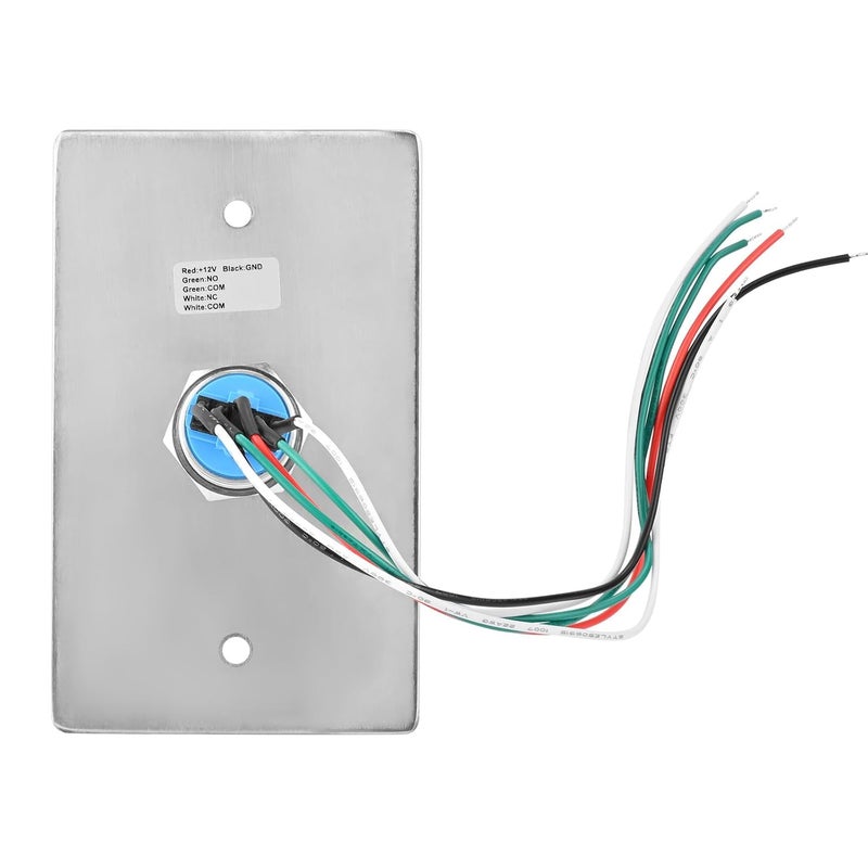 ANWENGJ Push to Exit Button with Back Mount Box IP67 Waterproof Stainless Steel LED Light NO/NC Press Exit Switch - Image 3